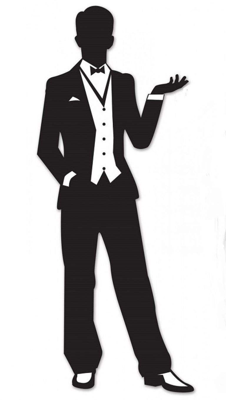 1920s Silhouettes Line Art Templates - The Girl In The Jitterbug Dress