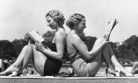 1930s girls in swimsuits summer reading