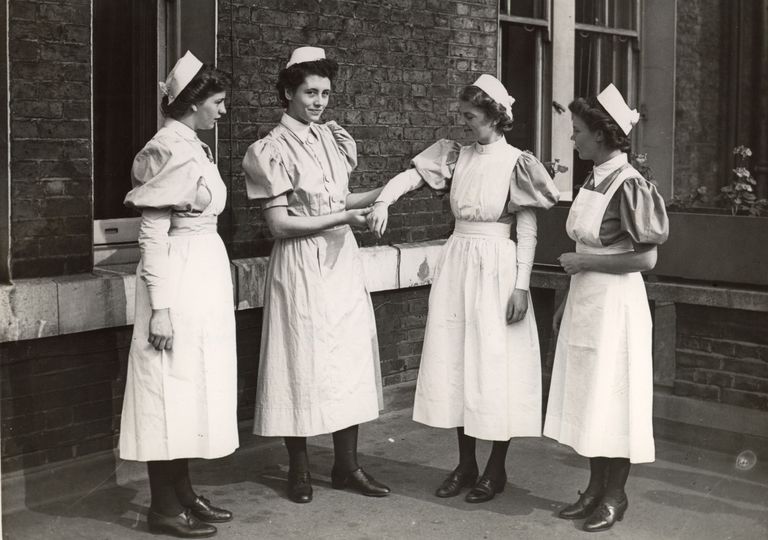 1940s nurse uniform - The Girl In The Jitterbug Dress