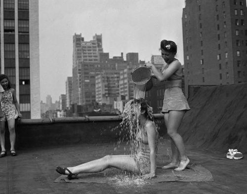 1940s summer heat water pail