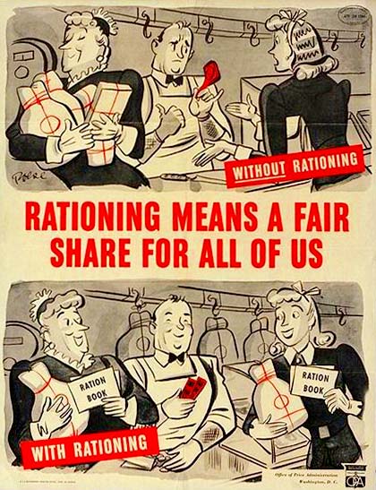 WWII Rations cartoon
