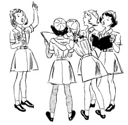 Girl Scout Brownies singing
