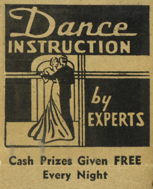 dance instruction old ad