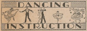 Vintage dancing instruction ephemera