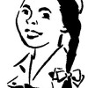 Latino mexican spanish girl scout vintage clip art