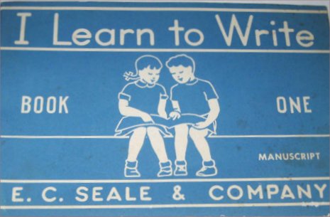 learn to write 40s 50s graphic