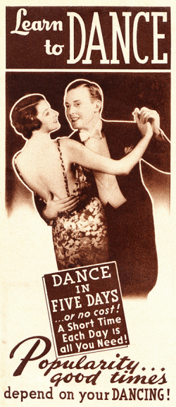 30s Dance Ad Vintage Jitterbug