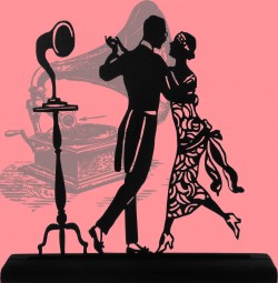 Balboa Swing Dance Jazz Style silhouette style Dancers