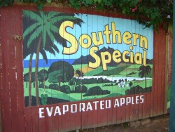 southern special mural vintage backyard