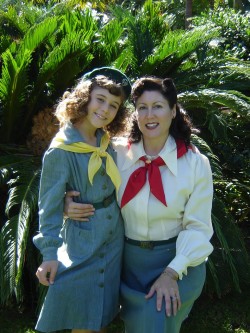 1940s style Vintage Girl Scouts Mom and Daughter