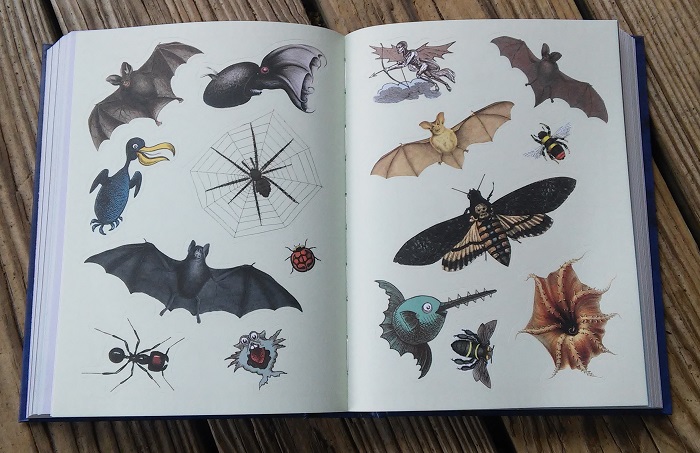 vintage sticker book bats and spiders